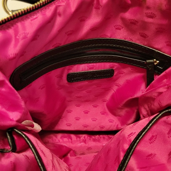 Juicy Couture Tweed Purse Small Tote Bag With Lip Embellishment Clueless Y2K - Picture 9 of 12